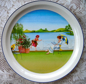 [중고] 빌레로이앤보흐 로맨틱 사계 접시 ... 여름